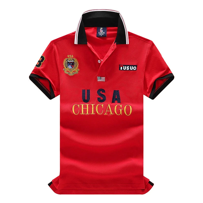Men's Luxury Embroidered Pique Polo