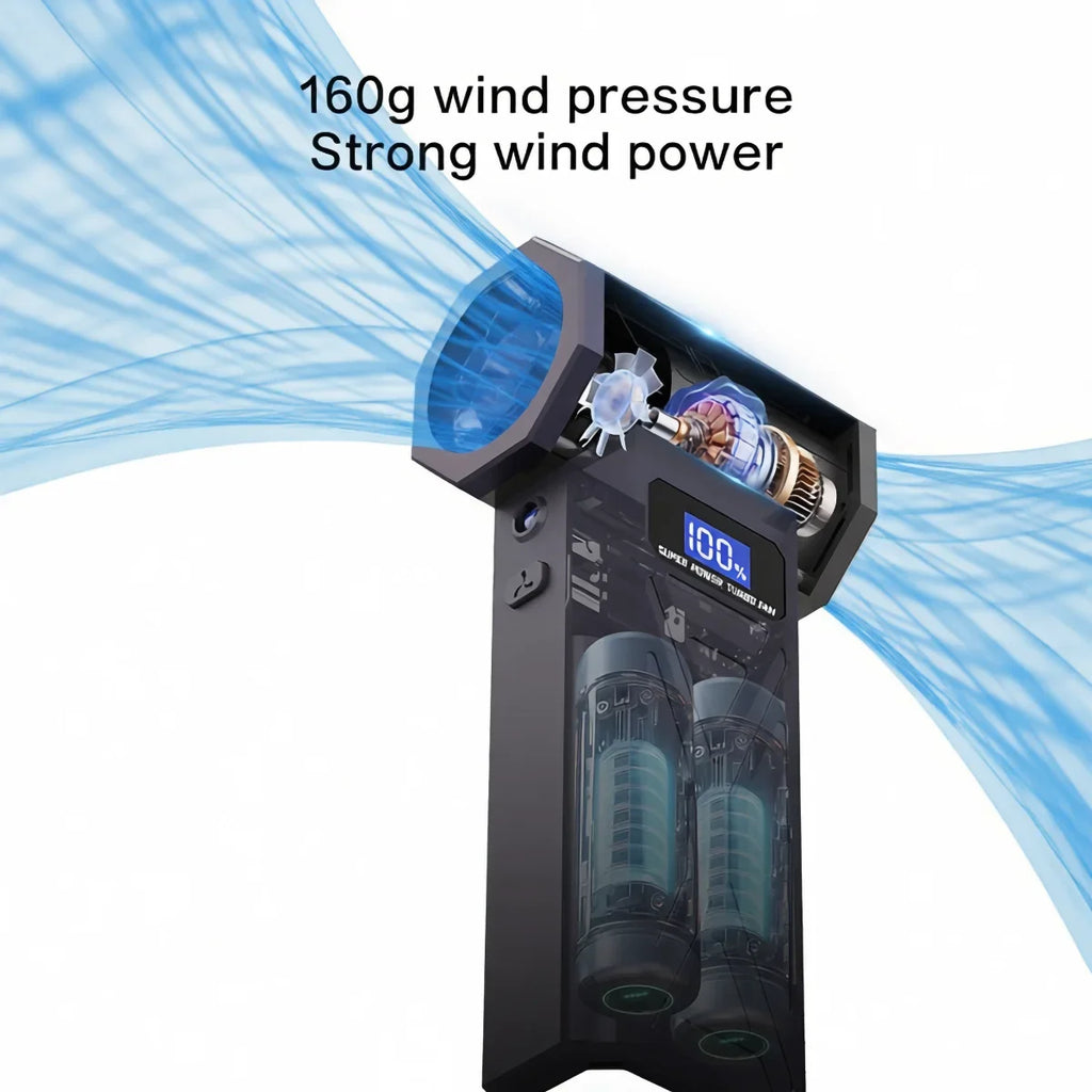Cordless Electric Air Duster – 110,000 RPM Turbo Jet Blower for Keyboards, Electronics & Car