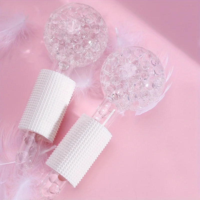 Cooling Ice Globes Facial Massager – 2-Piece Cryotherapy Set for Face & Eyes