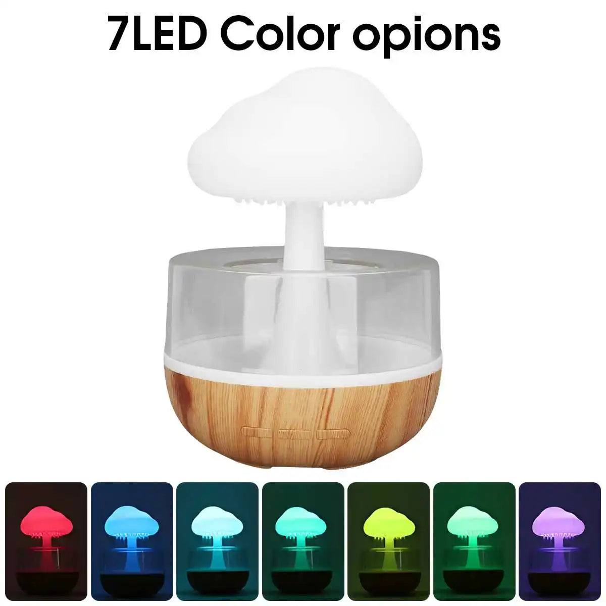 Rain Cloud Humidifier with Colorful Night Light
