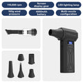 Cordless Electric Air Duster – 110,000 RPM Turbo Jet Blower for Keyboards, Electronics & Car