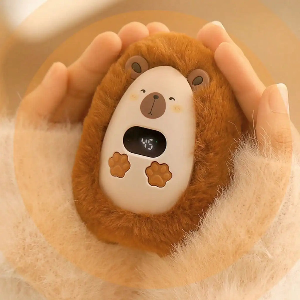 Rechargeable Hand Warmers – Soft Plush Portable Electric Pocket Heater with 3 Heat Settings