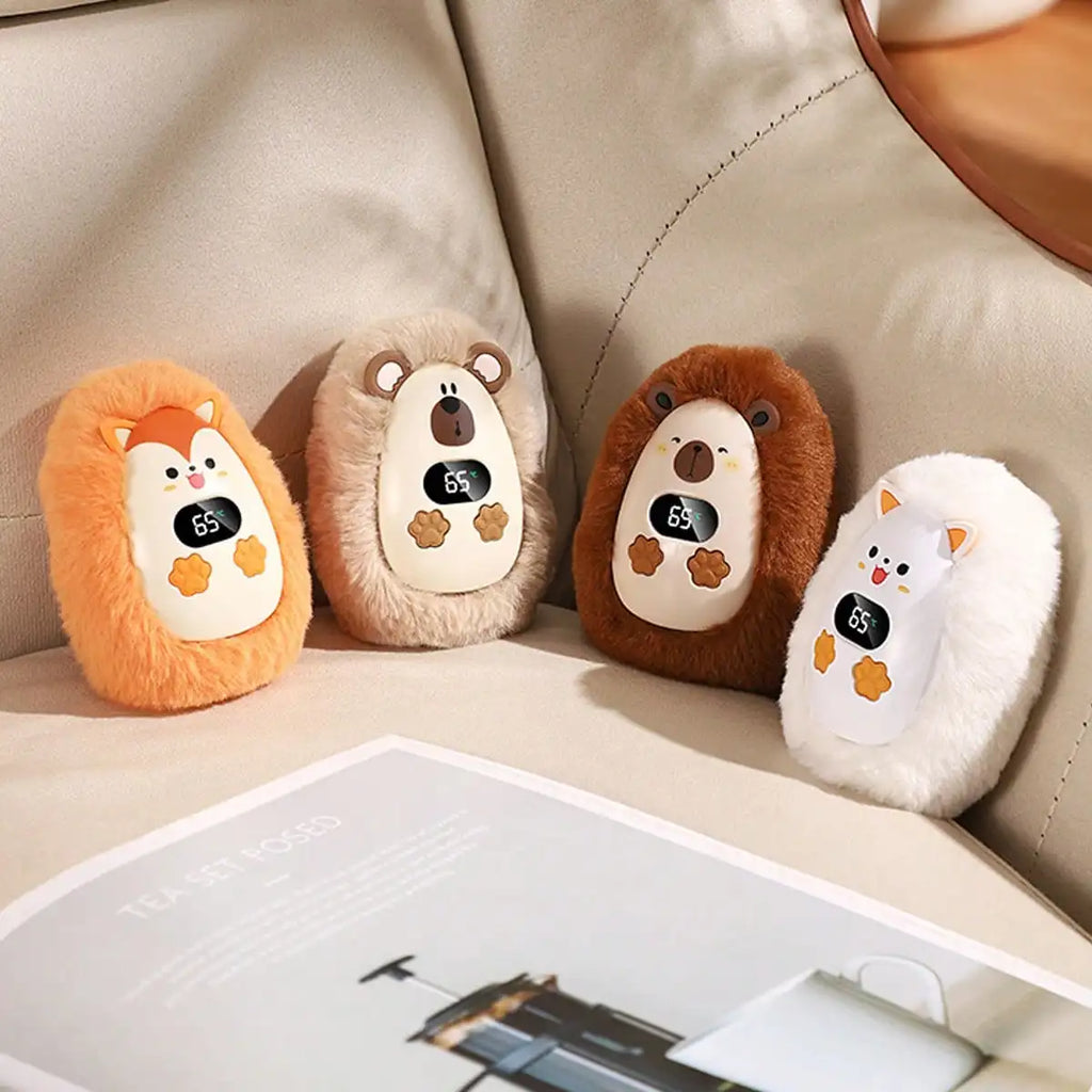 Rechargeable Hand Warmers – Soft Plush Portable Electric Pocket Heater with 3 Heat Settings