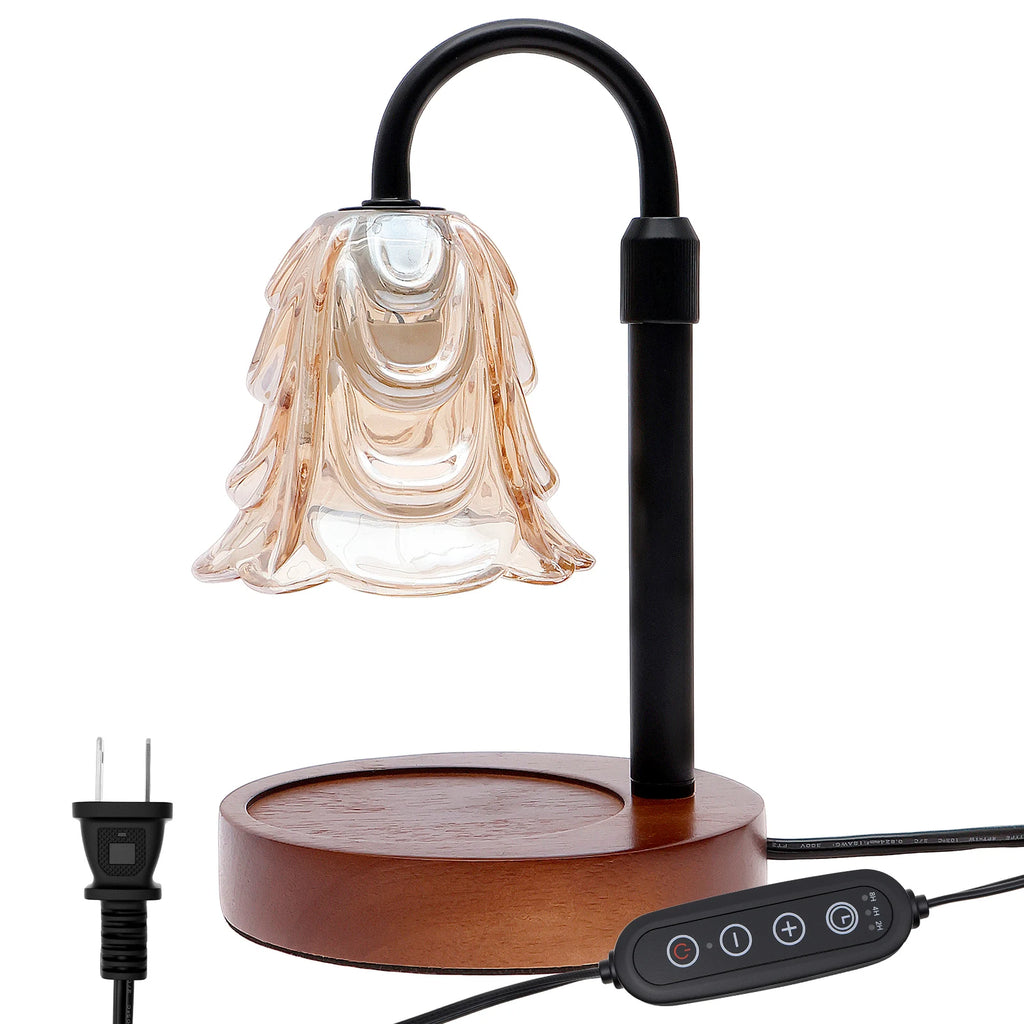Flower Candle Warmer Lamp with Timer