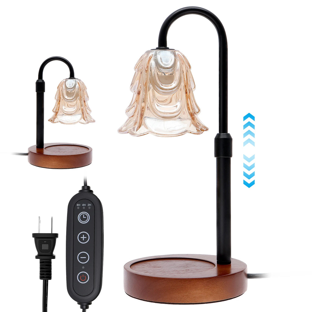 Flower Candle Warmer Lamp with Timer