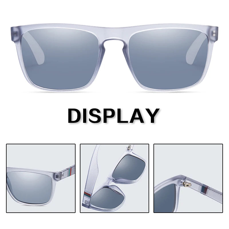 Vintage Polarized Sunglasses – Classic Square UV400 Driving & Outdoor Eyewear