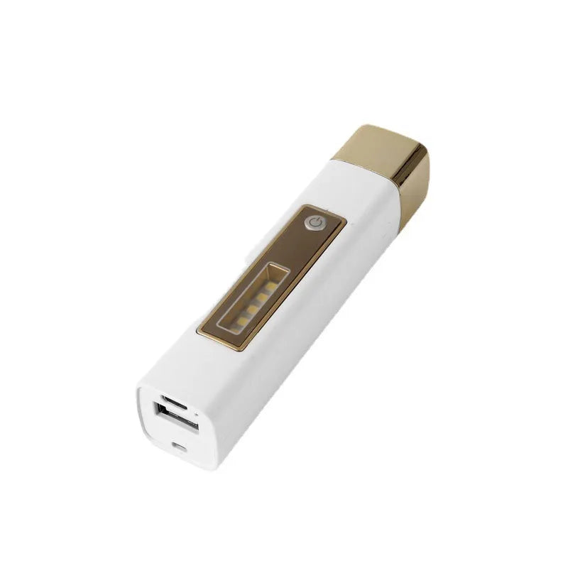 Mini LED Flashlight with COB Side Light & Power Bank