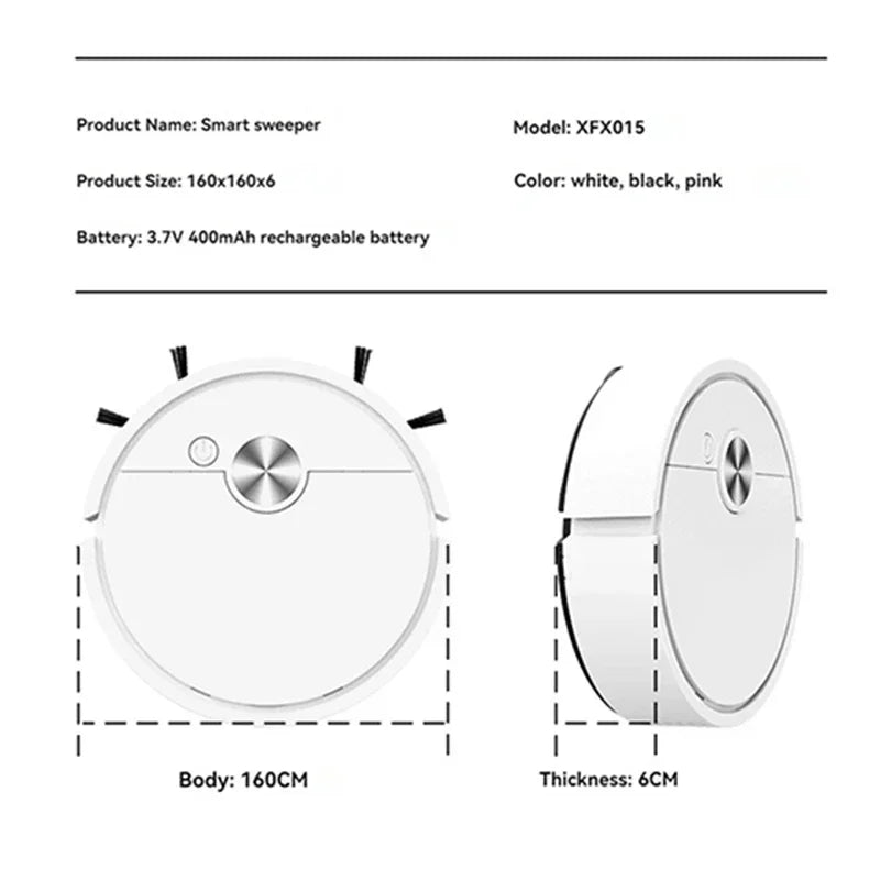 Smart Mini Vacuum Cleaning Robot Mopping Suction And Sweeping Integrated Fully Automatic Household Cleaning Sweeping Robot