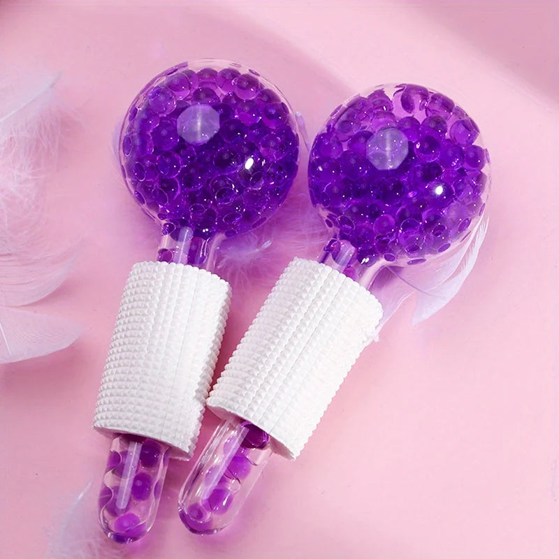 Cooling Ice Globes Facial Massager – 2-Piece Cryotherapy Set for Face & Eyes