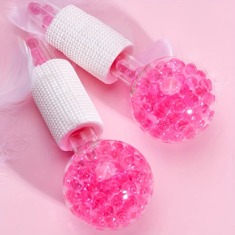 Cooling Ice Globes Facial Massager – 2-Piece Cryotherapy Set for Face & Eyes
