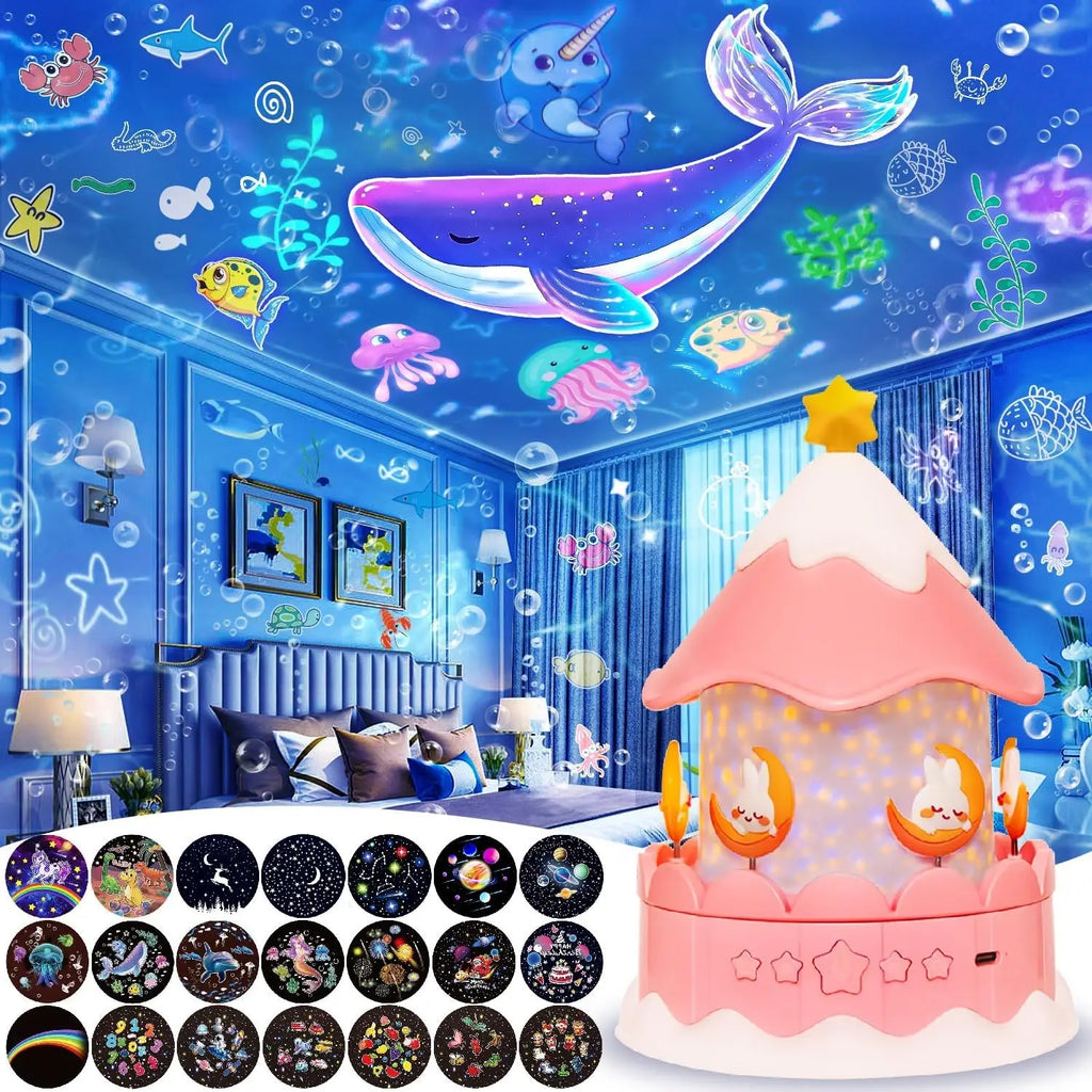 Star Galaxy Projector with 21 Scenes & 360° Rotation