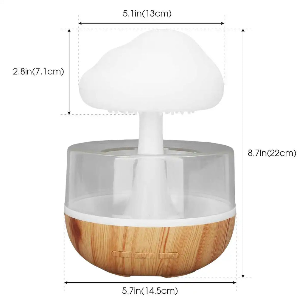 Rain Cloud Humidifier with Colorful Night Light